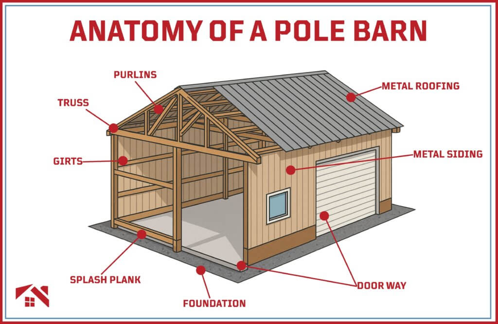 what is a pole barn and how to build a pole barn anatomy