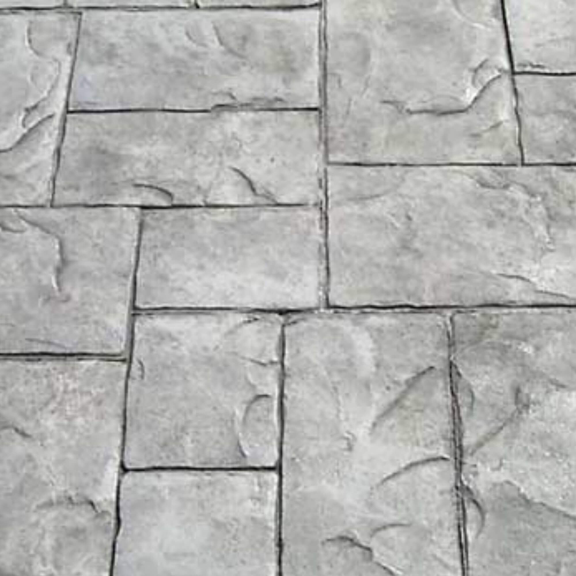 ashlar cut slate concrete stamp