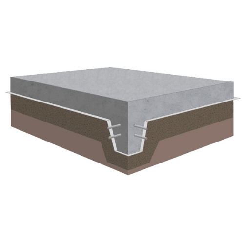 monolithic slab foundation illustration