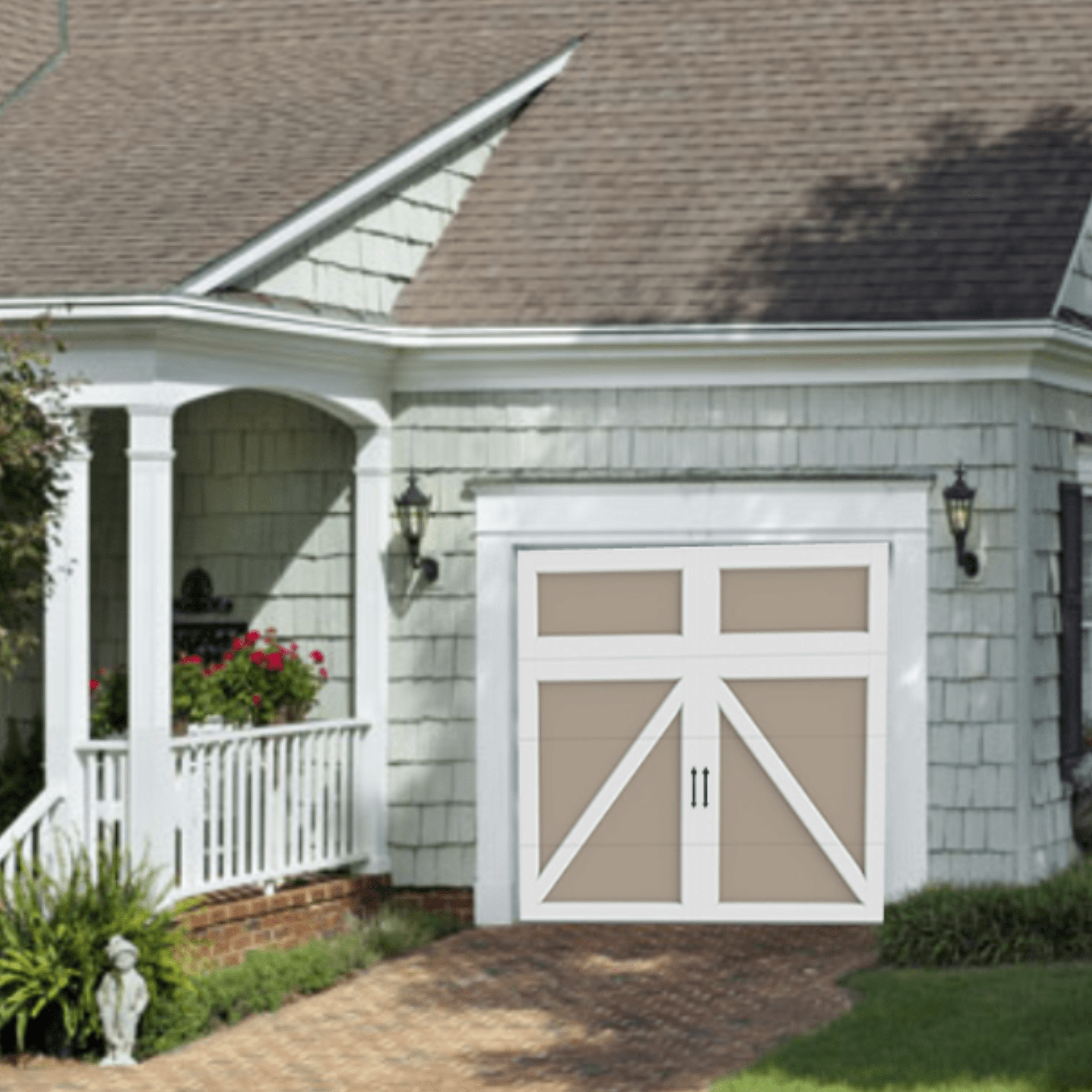 carriage court garage door style seabrook