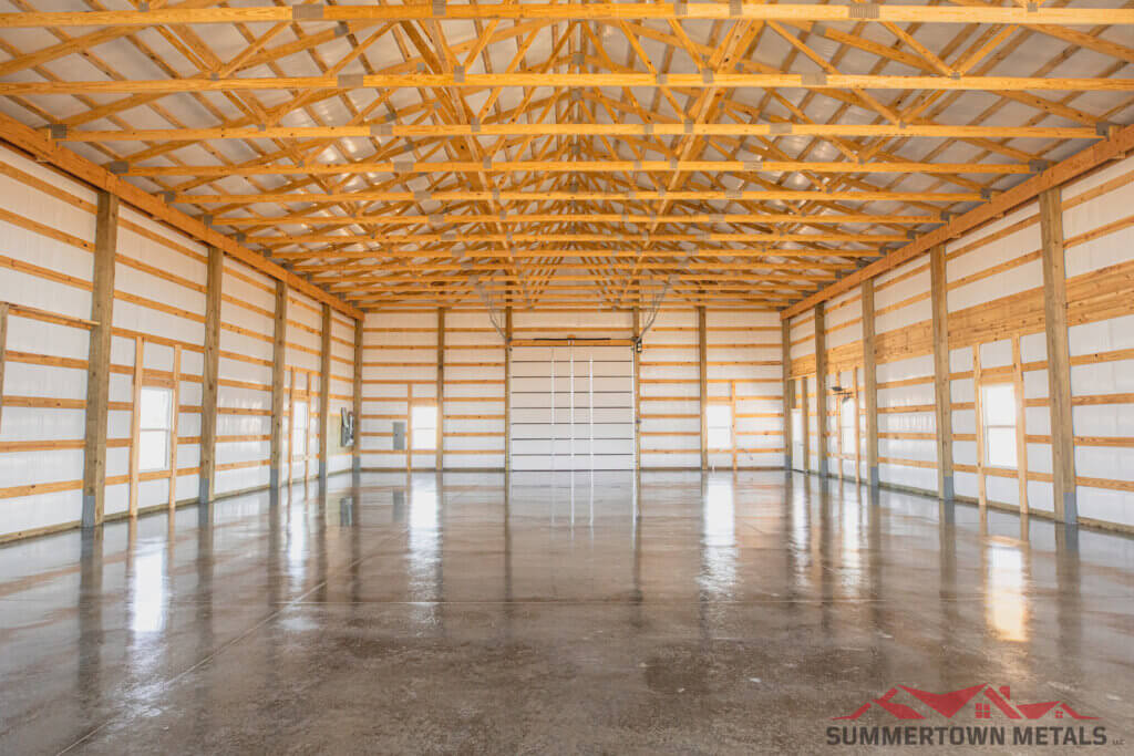 50x80x18 Custom Garage with Wrap-Around Porch