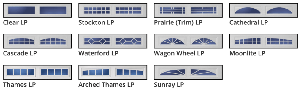 hillcrest garage door window designs