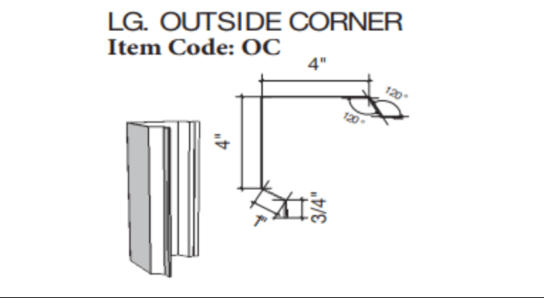 large outside corner trim