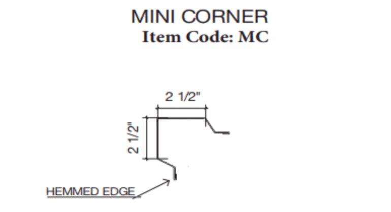 mini corner trim