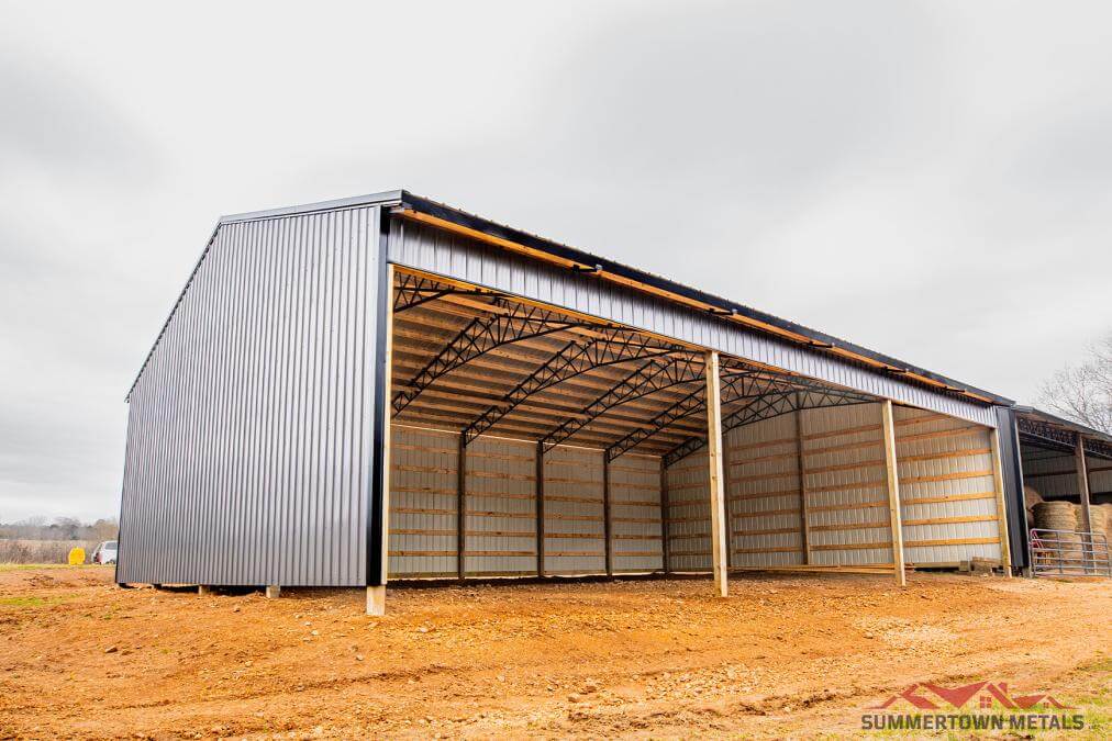 40'x60'x14' Three Sided Hay Barn