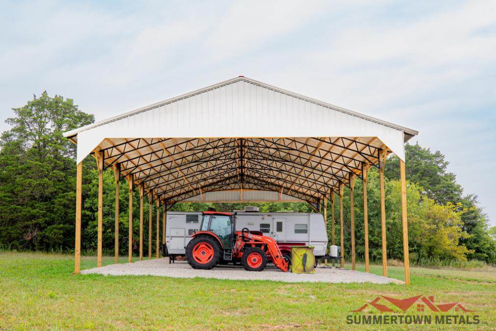 40x84x14 Open Hay Barn